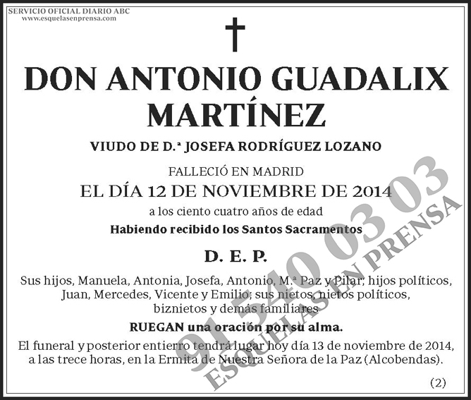 Antonio Guadalix Martínez